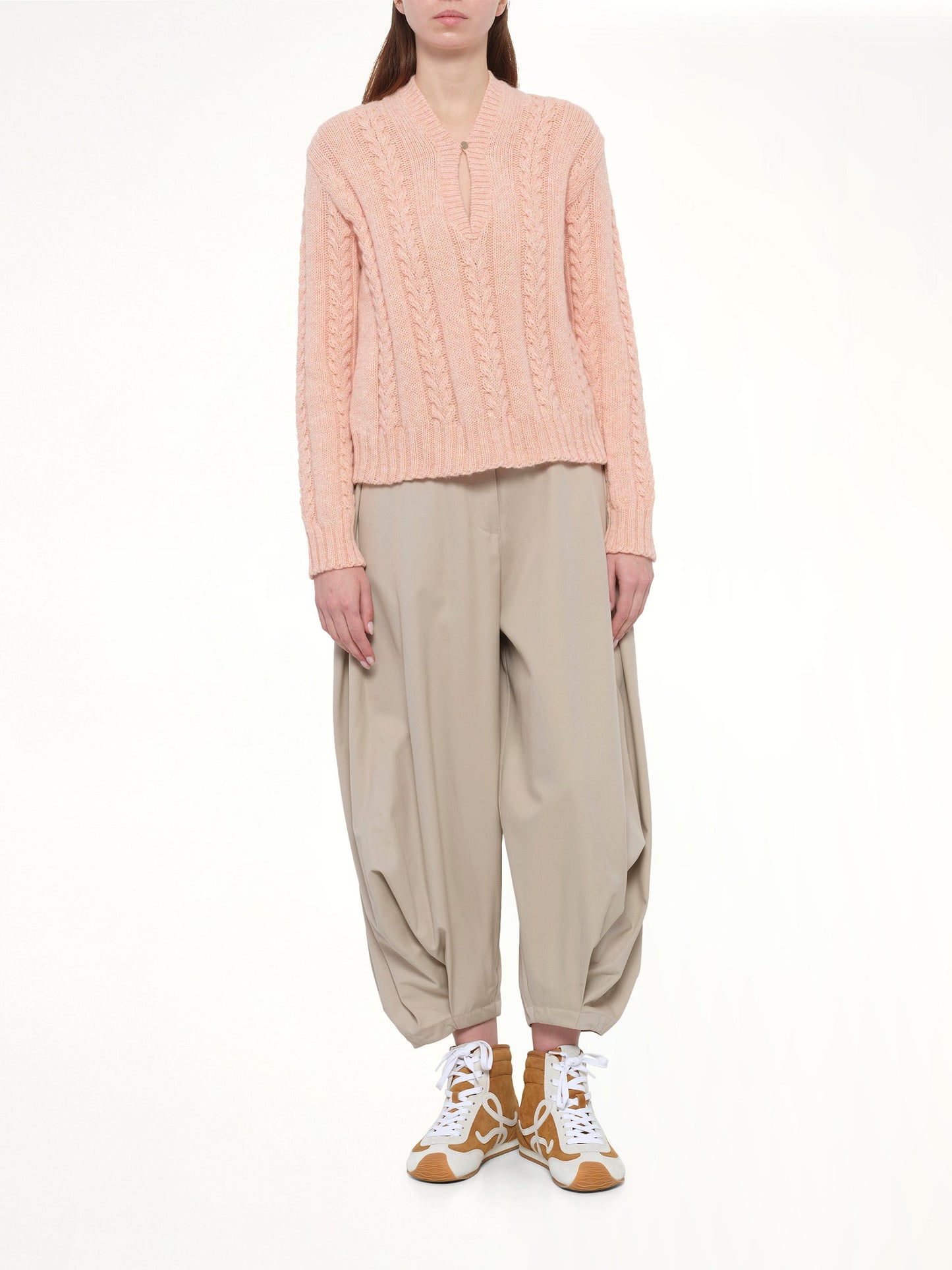 LOEWE Draped Trouser AF (Beige)
