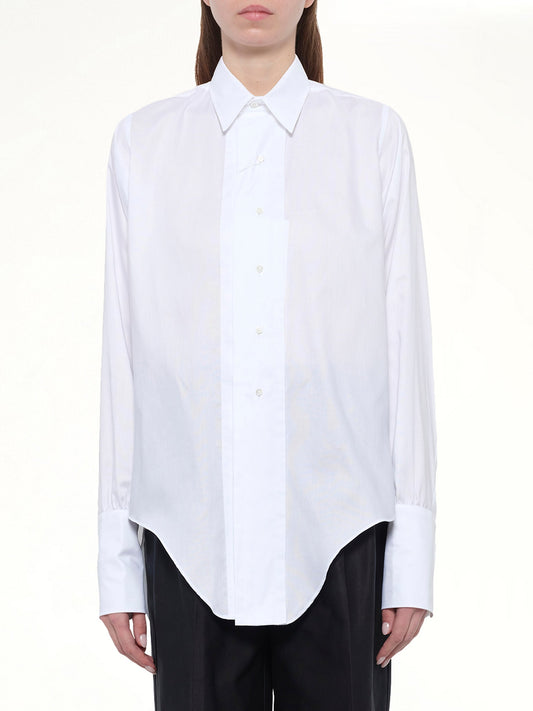 Image of Shirts. Product name - Long-sleeved Shirt in White colour by brand - MAISON MARGIELA