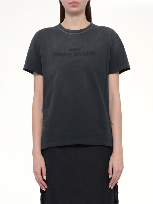 Image of T-Shirts. Product name - Reverse Logo T-Shirt in Black colour by brand - MAISON MARGIELA