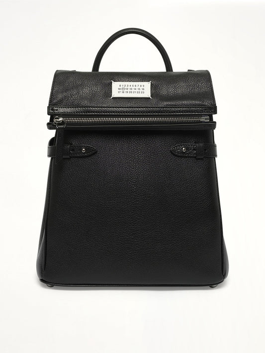 Image of Bags. Productname: 5AC Top Handle Backpack in Black colour by brand - MAISON MARGIELA