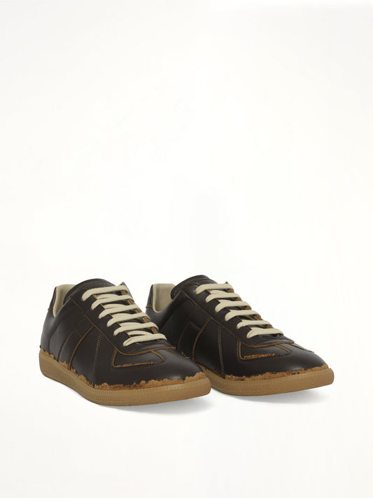 MAISON MARGIELA Replica Leather Sneaker (Brown)