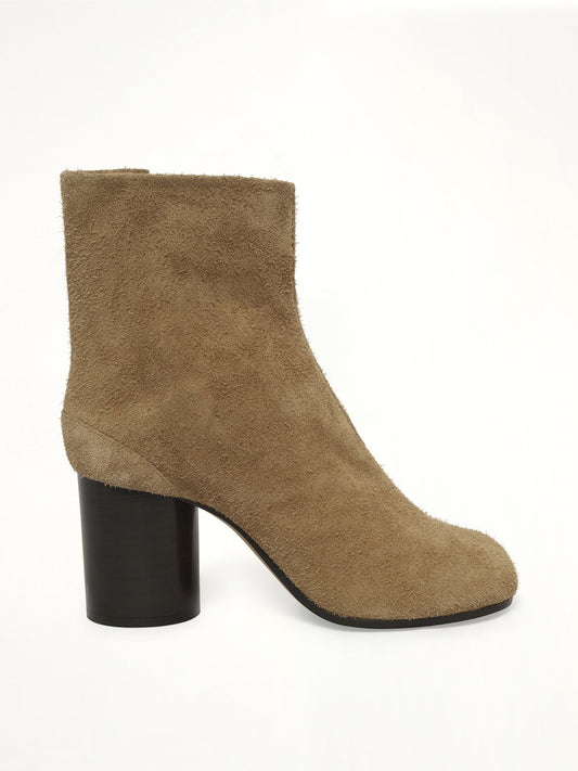 Image of Boots. Product name - Tabi Ankle Boots 8cm in Brown colour by brand - MAISON MARGIELA
