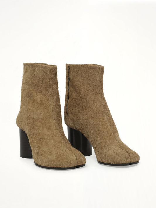 MAISON MARGIELA Tabi Ankle Boots 8cm (Brown)