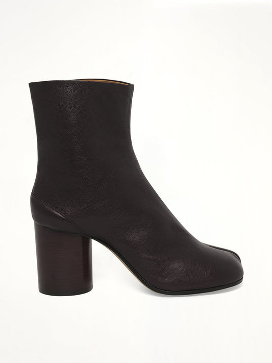 Image of Boots. Product name - Tabi Ankle Boots 8cm in Purple colour by brand - MAISON MARGIELA