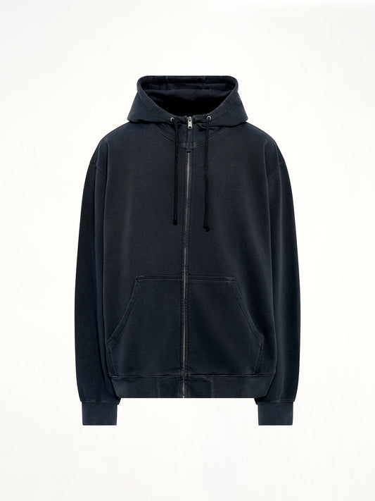 MAISON MARGIELA Lightweight Firm Zip Hoodie (Charcoal)