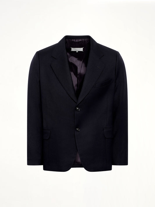 MAISON MARGIELA Virgin Wool Blazer (Blue)