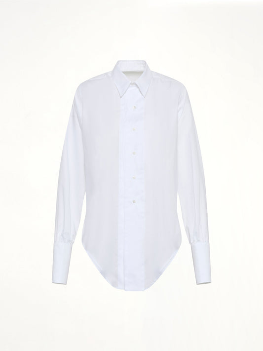 MAISON MARGIELA Long-sleeved Shirt (White)