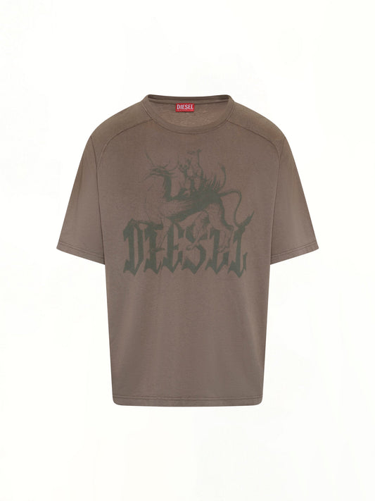 DIESEL T-JUSSI-A T-Shirt (Brown)