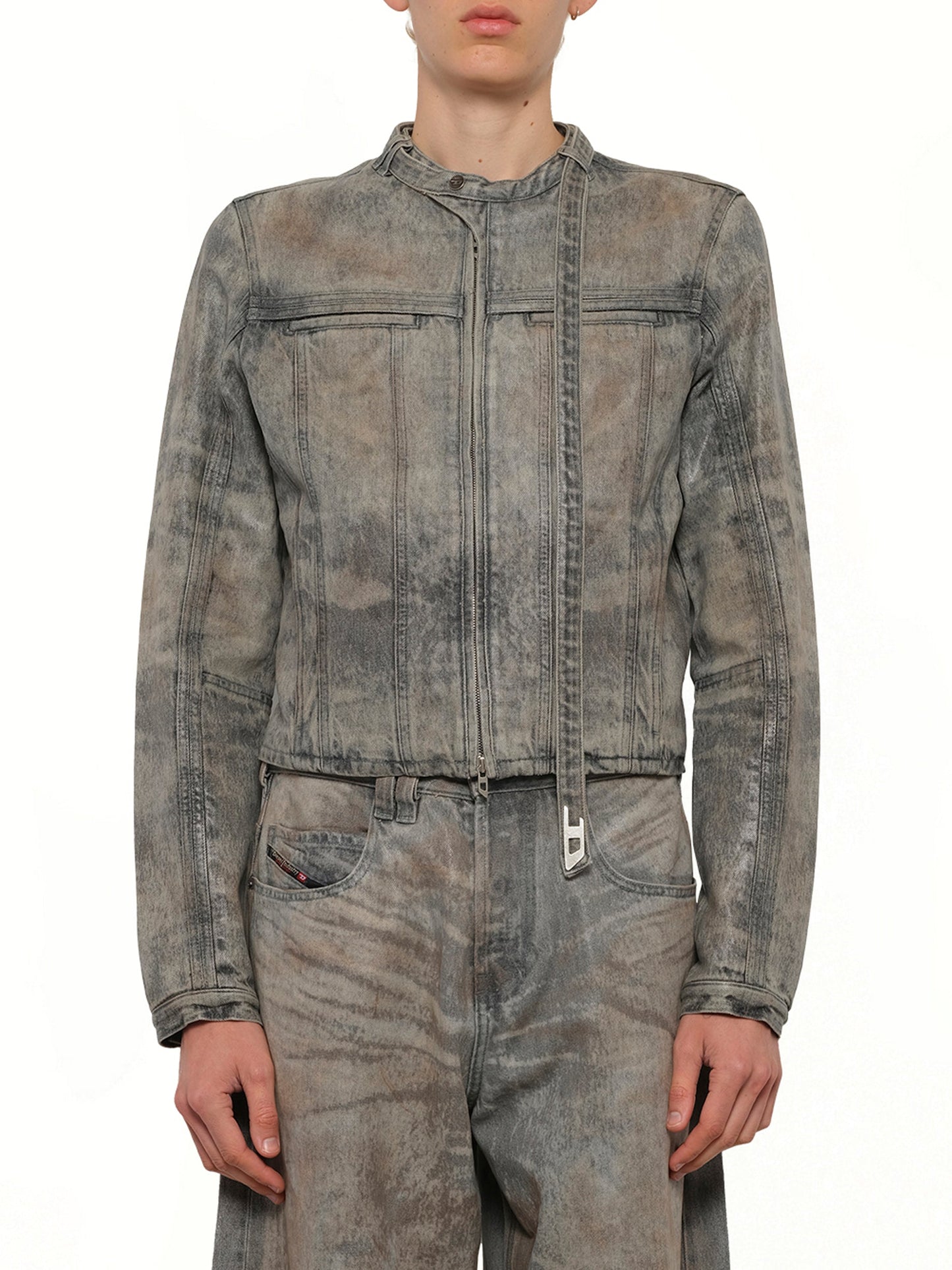 Image of Coats & Jackets. Product name - D-VULMAR-FSI Denim Jacket in Blue colour by brand - DIESEL