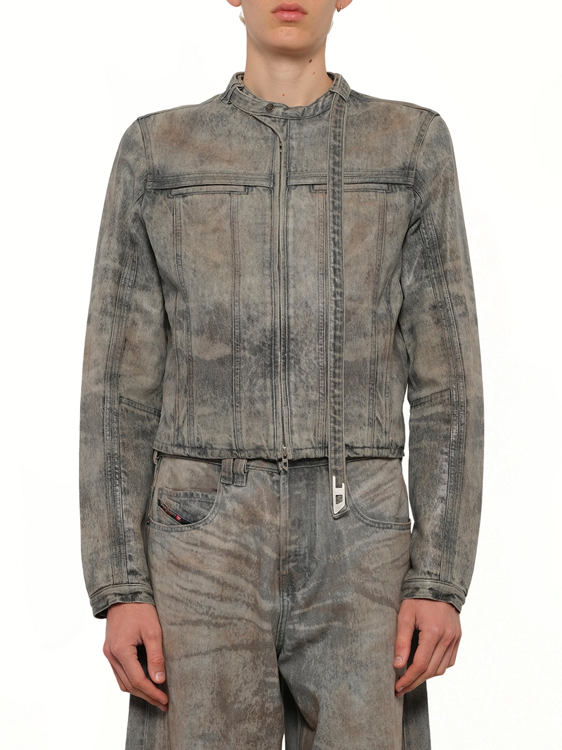 Image of Coats & Jackets. Product name - D-VULMAR-FSI Denim Jacket in Blue colour by brand - DIESEL