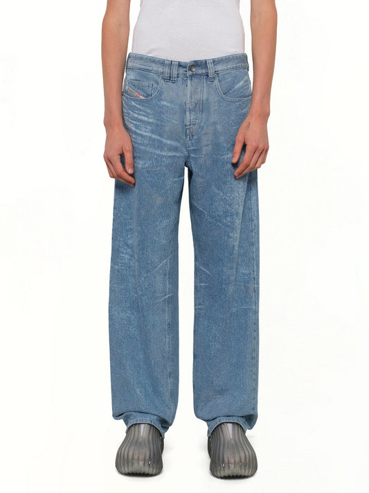 Image of Jeans. Product name - 2001 D-MACRO-FSI1 Jeans in Blue colour by brand - DIESEL