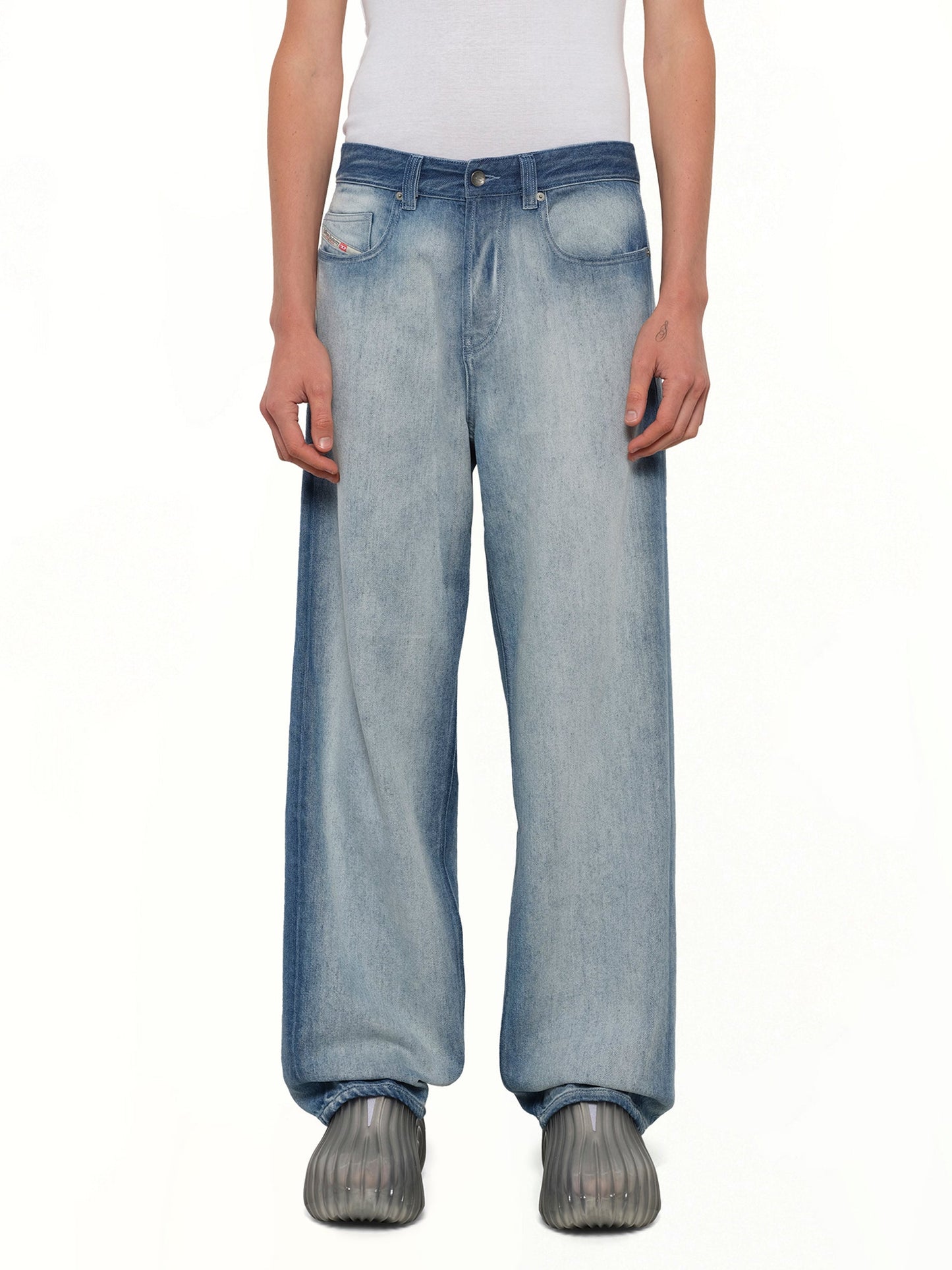 Image of Jeans. Product name - 2001 D-MACRO-FSI2 Jeans in Blue colour by brand - DIESEL