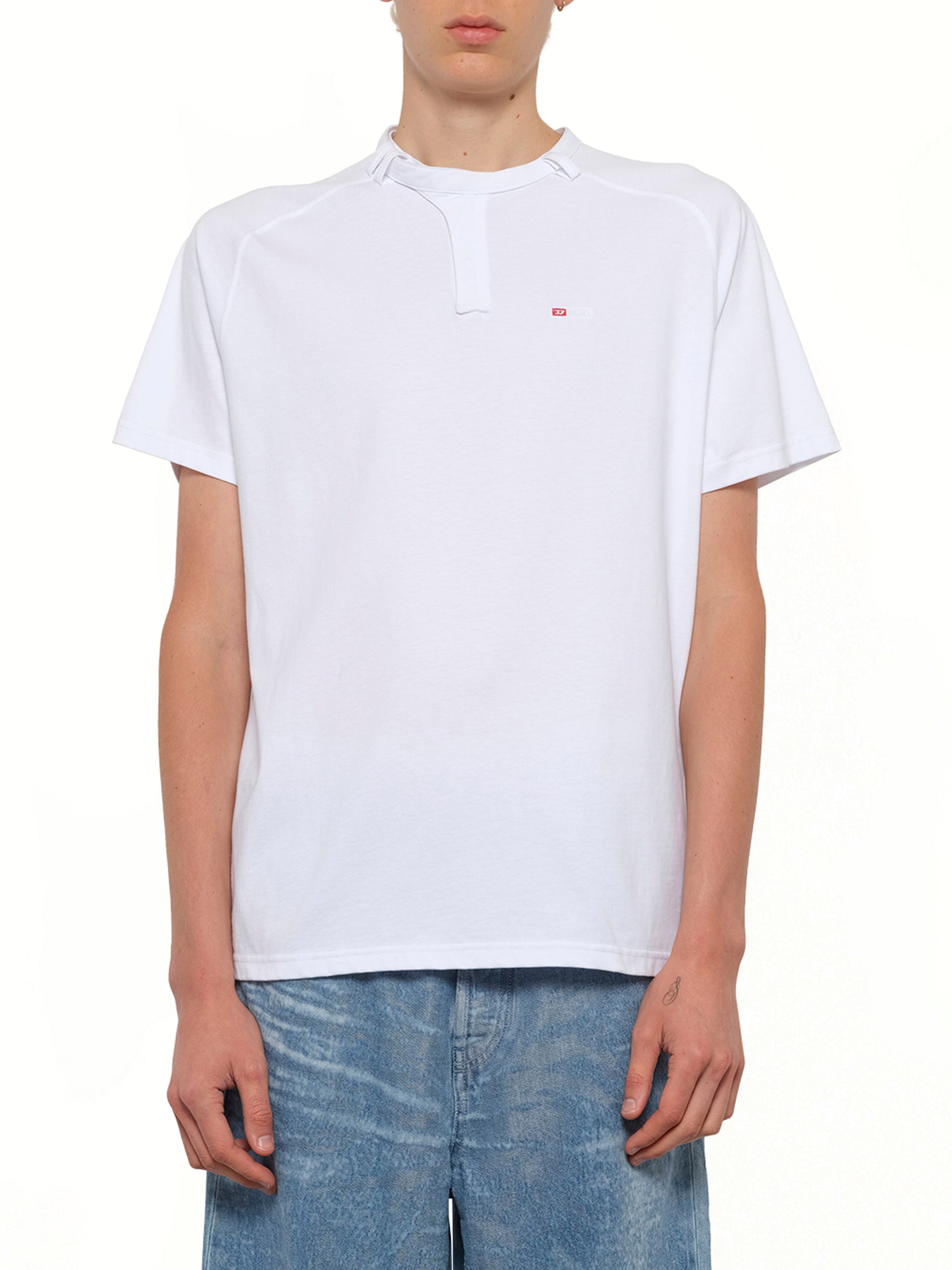 Image of T-Shirts. Product name - T-KAUKO T-Shirt in White colour by brand - DIESEL
