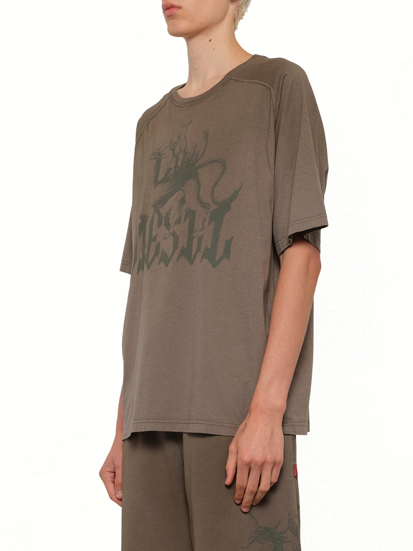 DIESEL T-JUSSI-A T-Shirt (Brown)