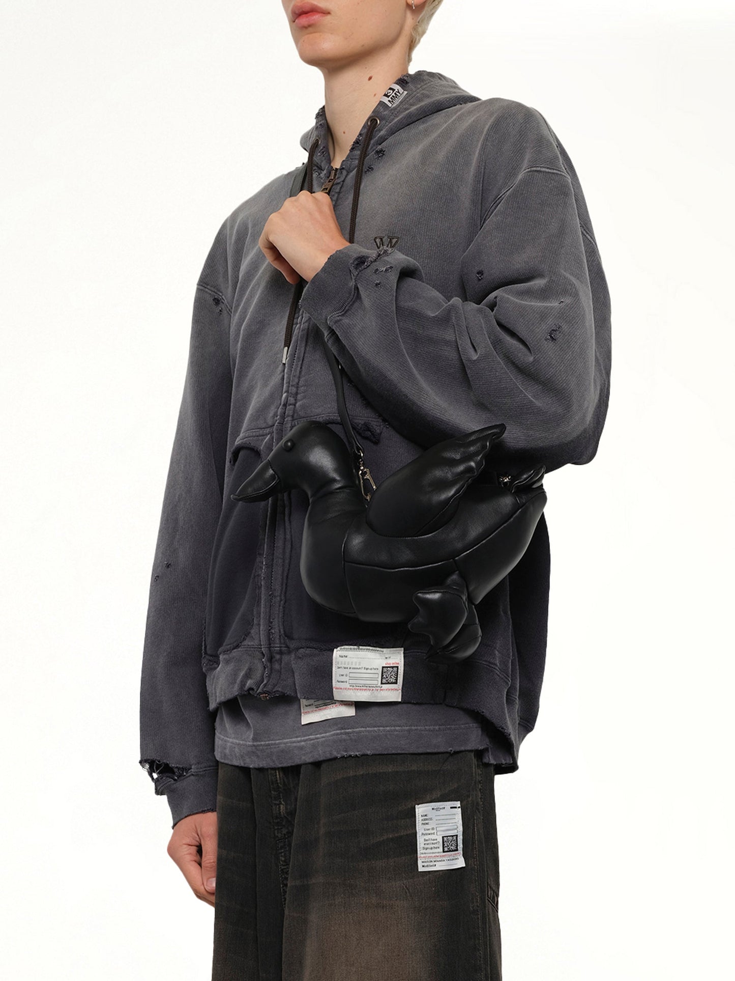 MAISON MIHARA YASUHIRO Duck Mini Bag (Black)