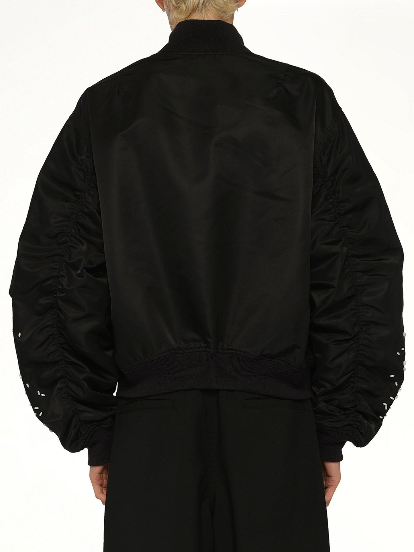 DOUBLET Spilled Rice Bomber Jacket (Black)