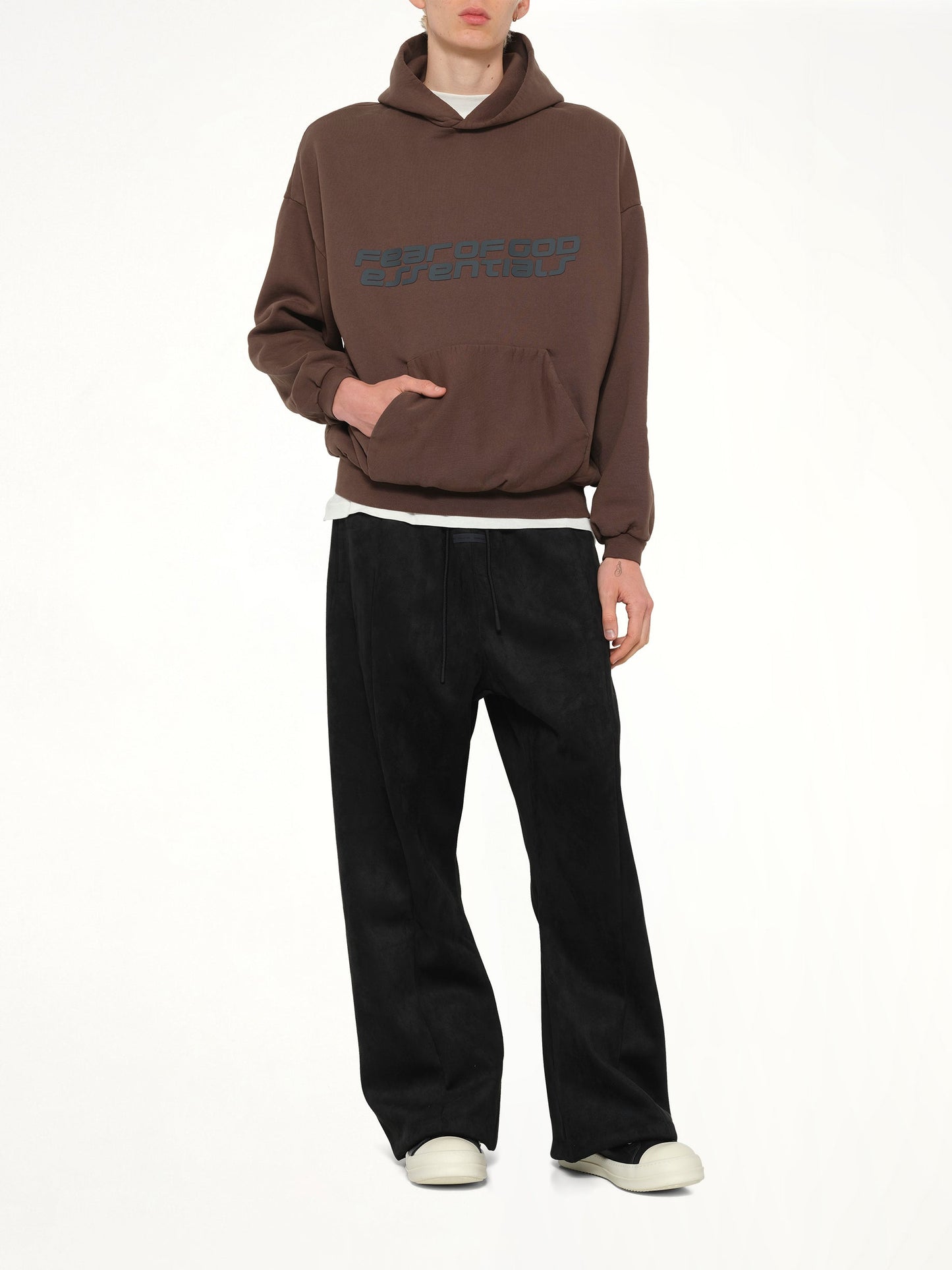 FEAR OF GOD ESSENTIALS 90's Hoodie (Brown)