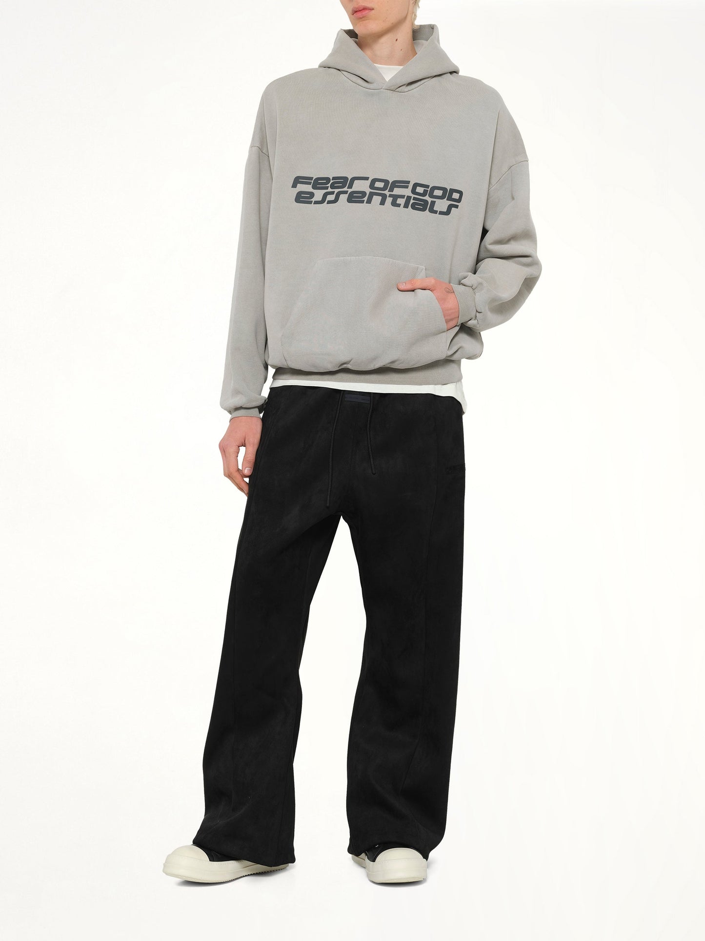 FEAR OF GOD ESSENTIALS 90's Hoodie (Smoke Grey)