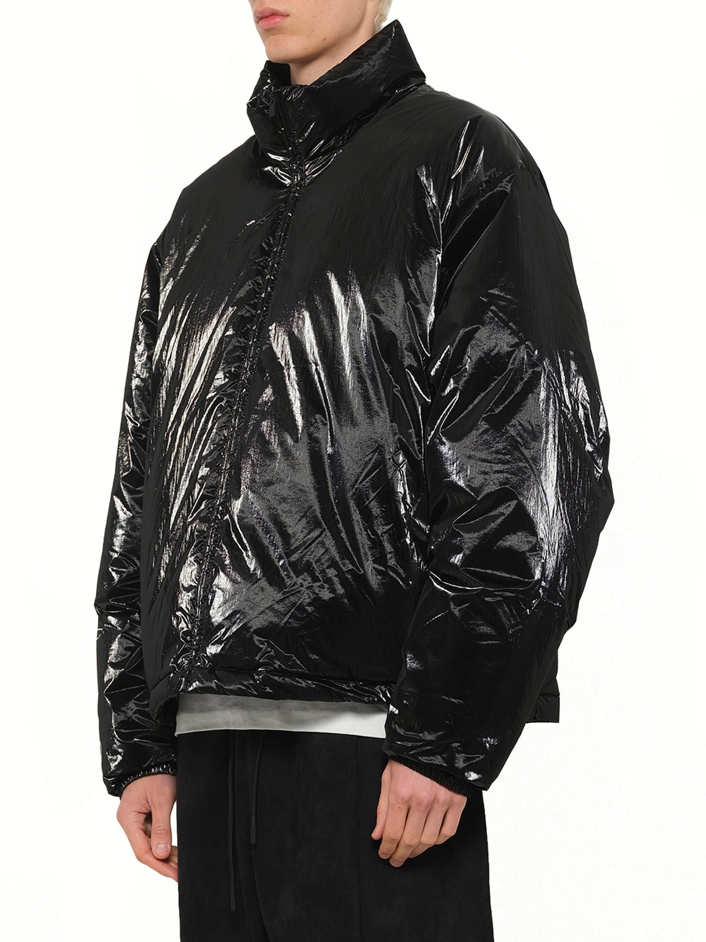 FEAR OF GOD ESSENTIALS Puffer Jacket (Metallic Black)
