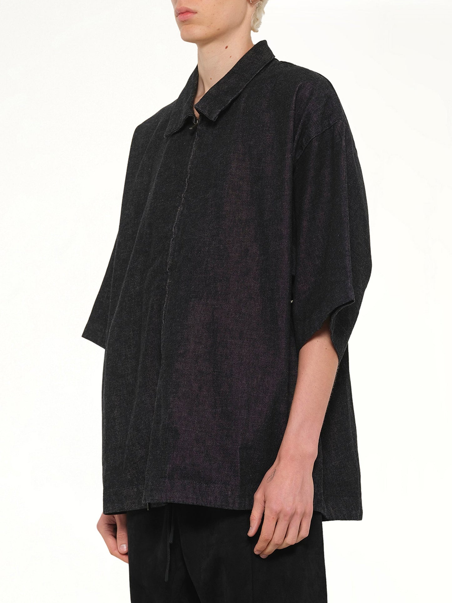 FEAR OF GOD ESSENTIALS Full Zip Work Shirt (Black)