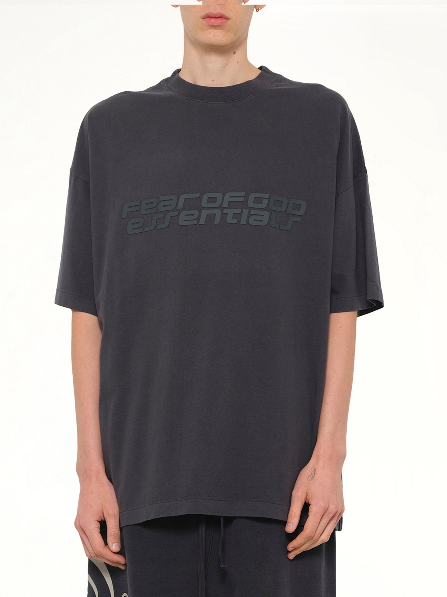Image of T-Shirts. Product name - "26" T-Shirt in Black colour by brand - FEAR OF GOD ESSENTIALS