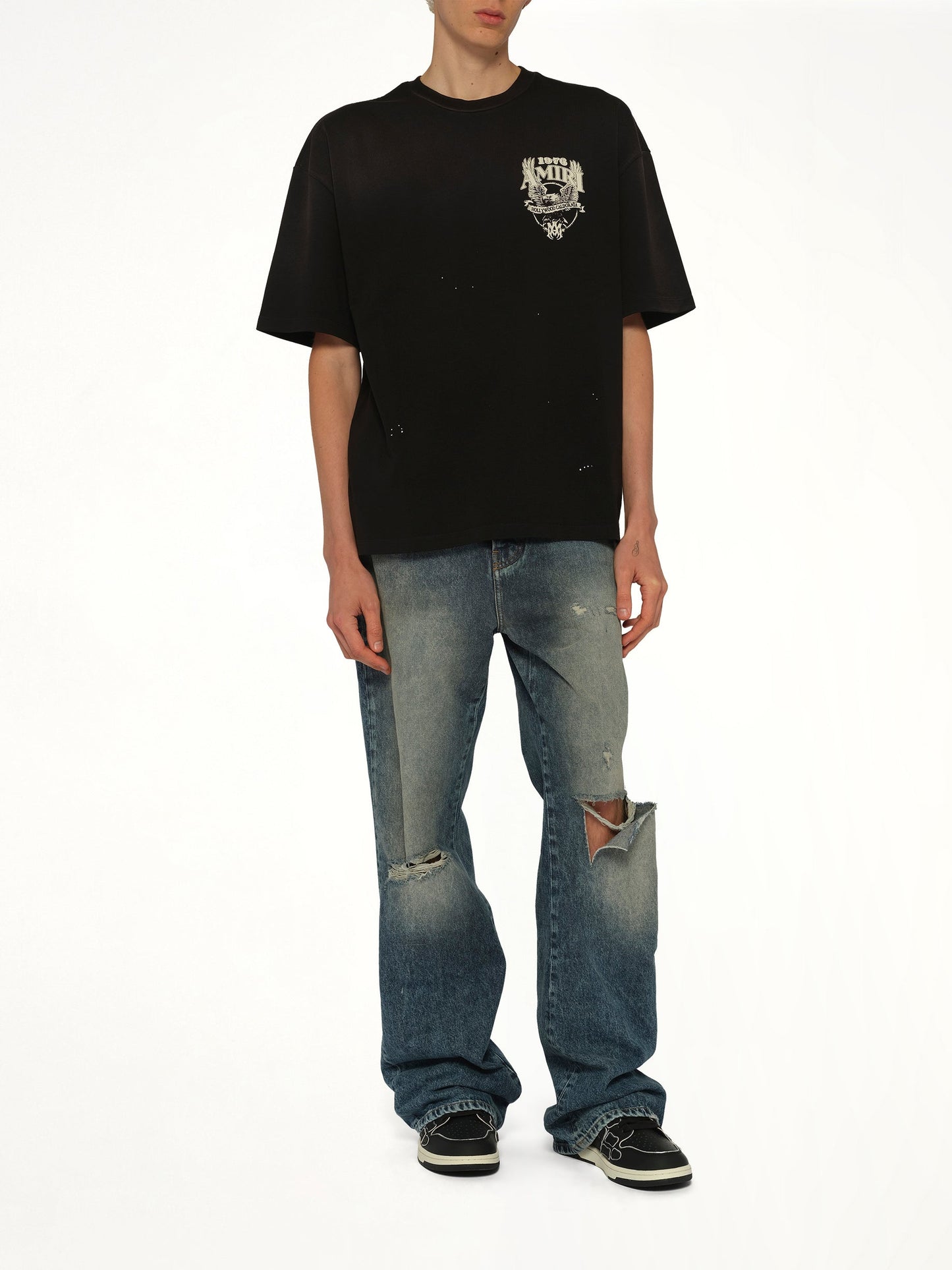 Amiri Eagle Oversized T-Shirt (Black)