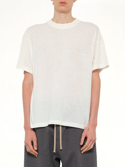 Image of T-Shirts. Product name - Essential T-Shirt in Ivory colour by brand - FEAR OF GOD ESSENTIALS