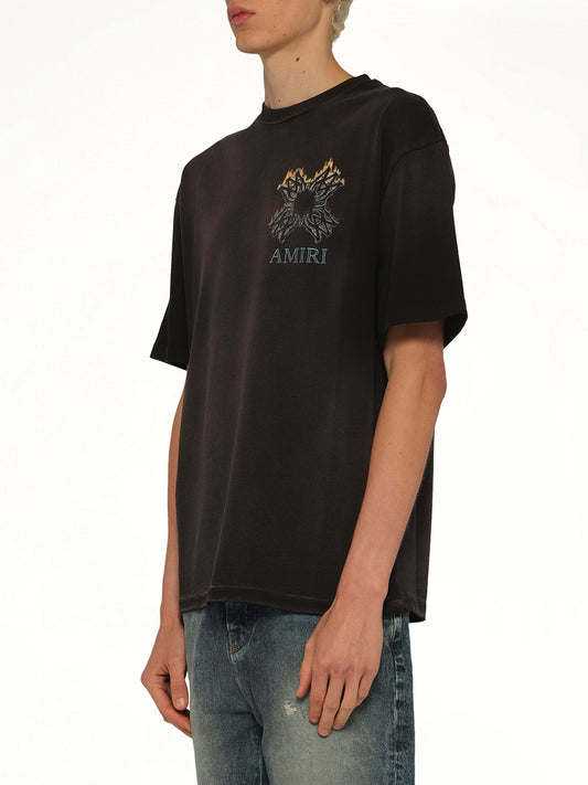 AMIRI MA Quad Flames Oversized T-Shirt (Black)
