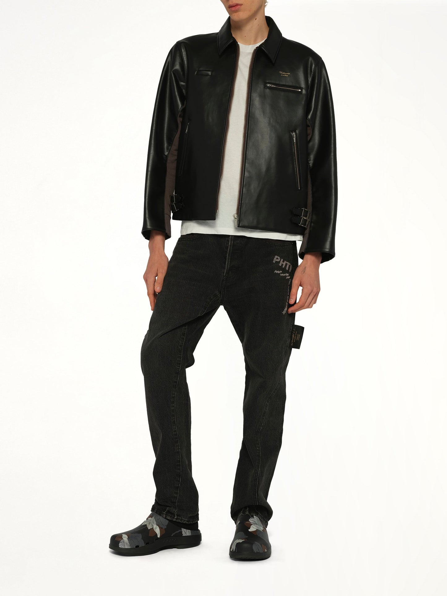 UNDERCOVER Faux Leather Blouson (Black)