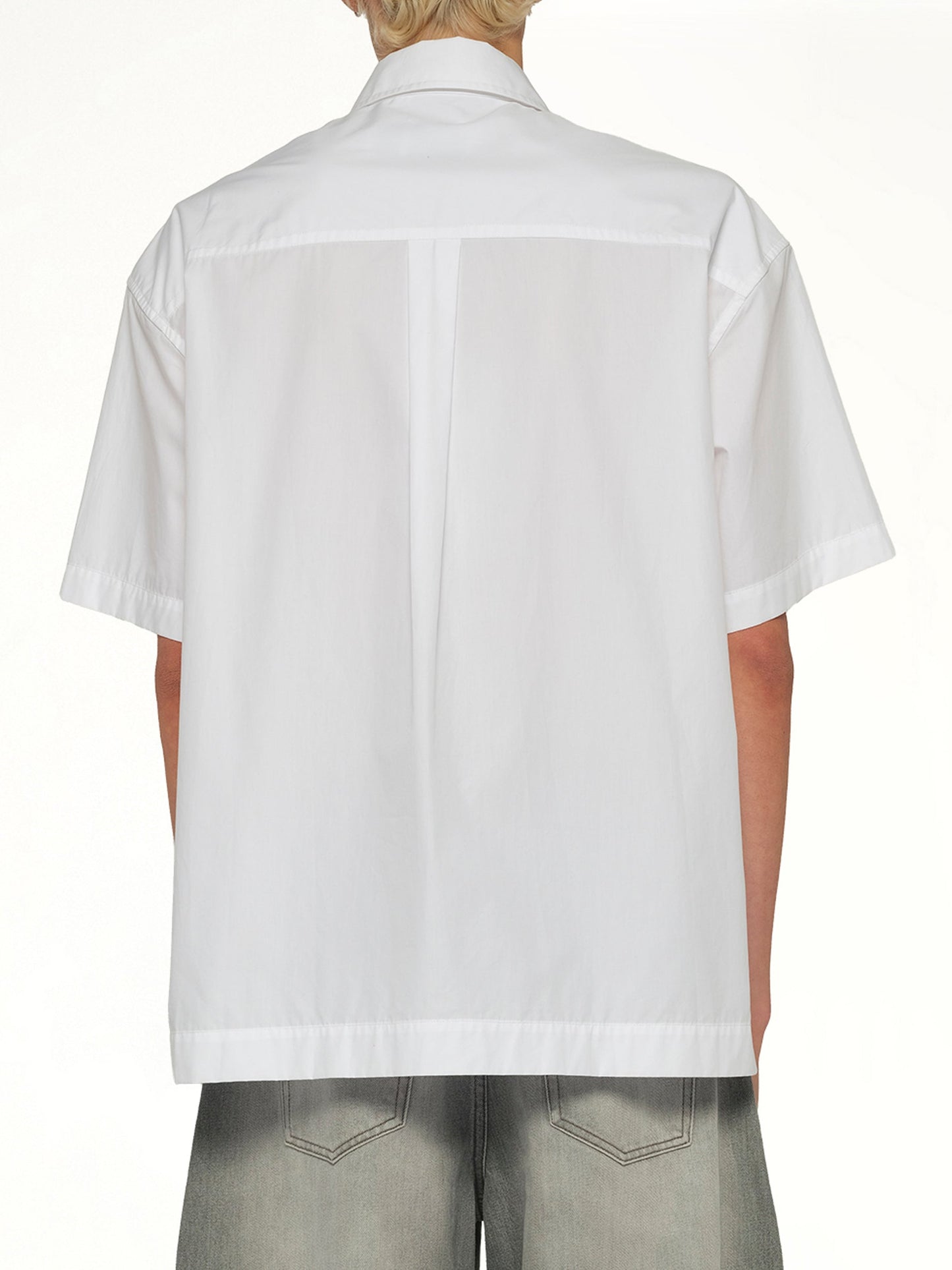 FENG CHEN WANG Bamboo Printed Short Sleeve Shirt (White)