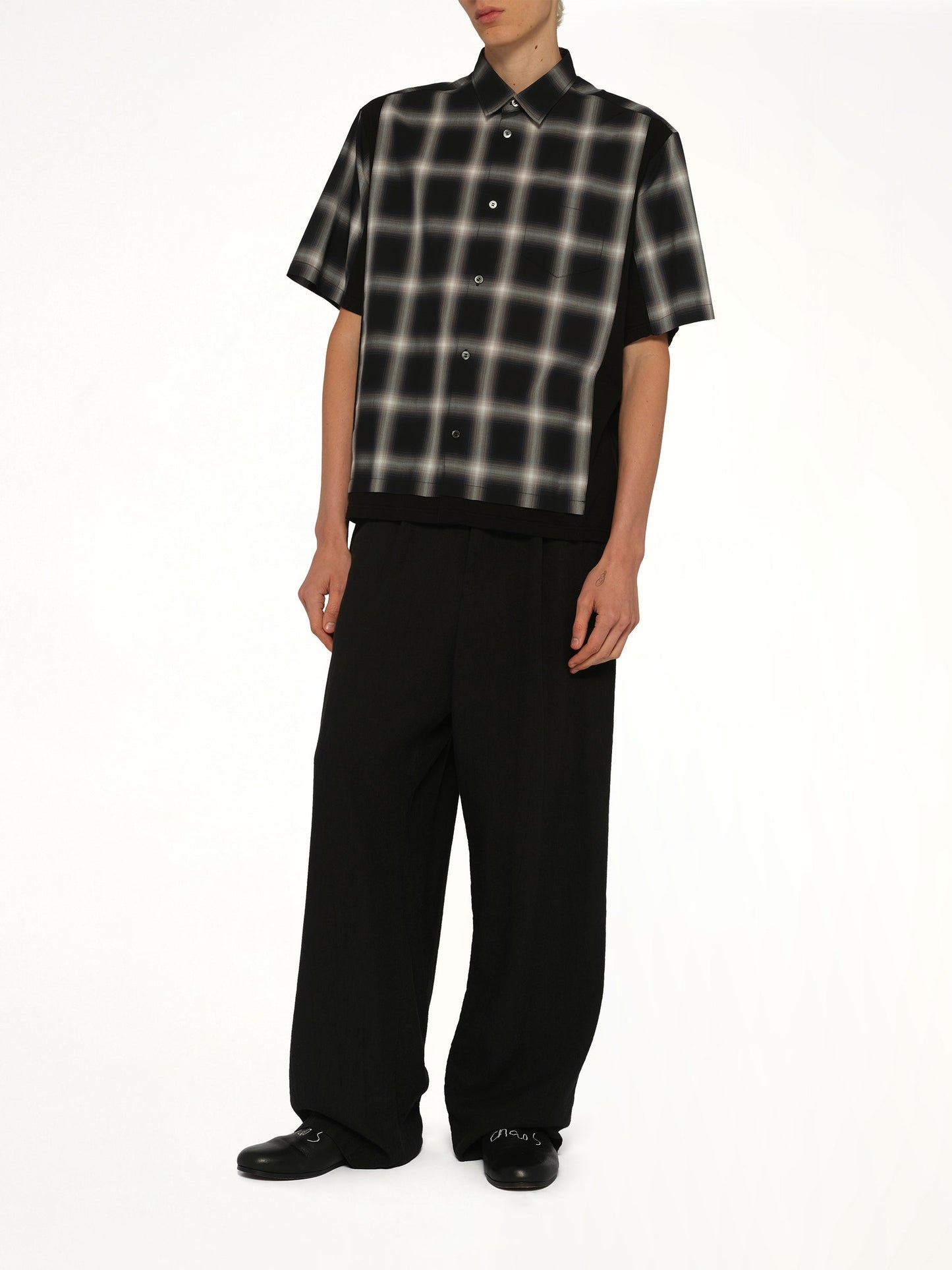 UNDERCOVER Combo Check SS Shirt (Black)