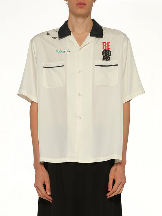 Image of Shirts. Product name - Mind Parasite SS Shirt in White colour by brand - UNDERCOVER