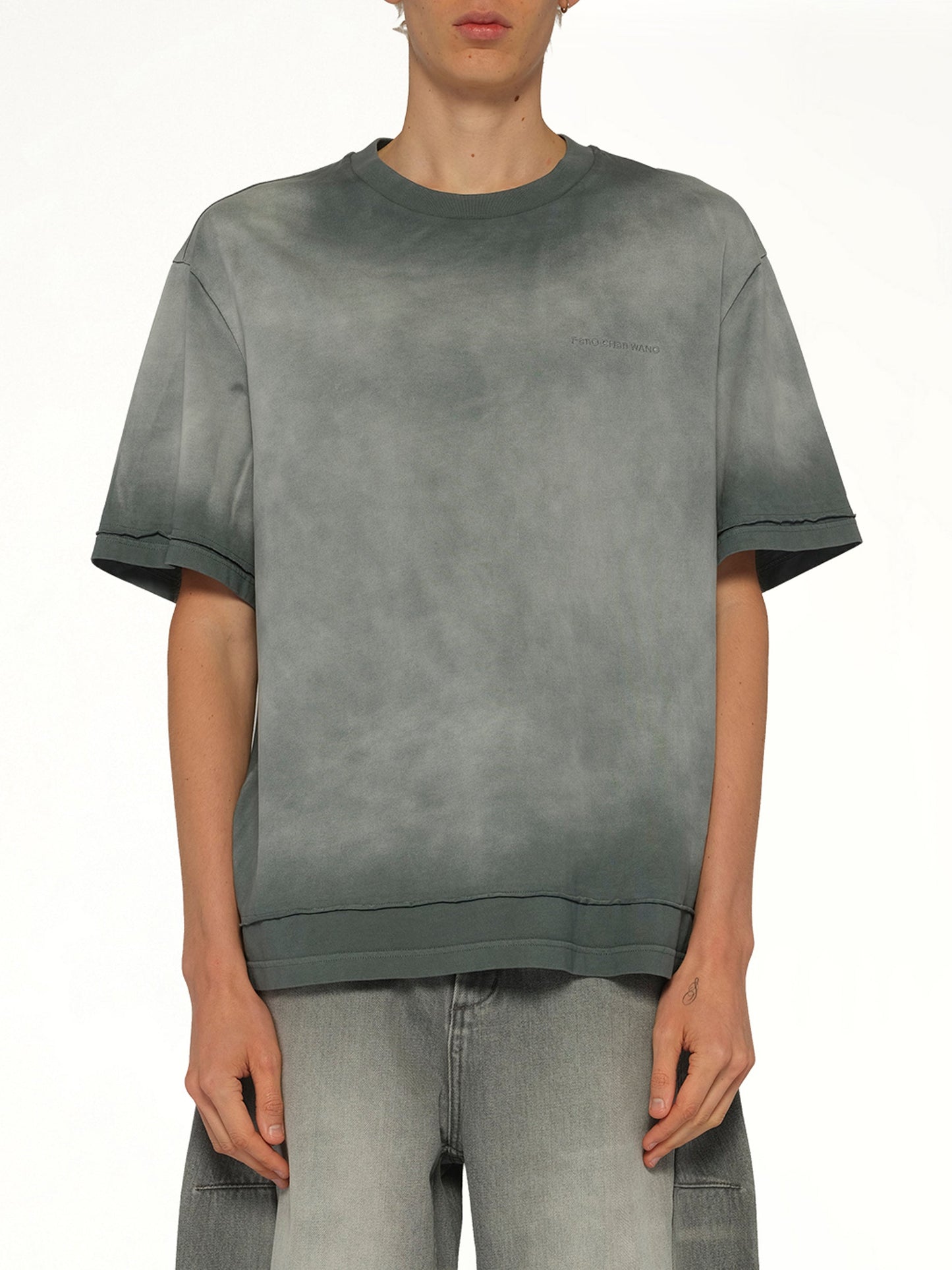 Image of T-Shirts. Product name - 2 in Grey colour by brand - FENG CHEN WANG