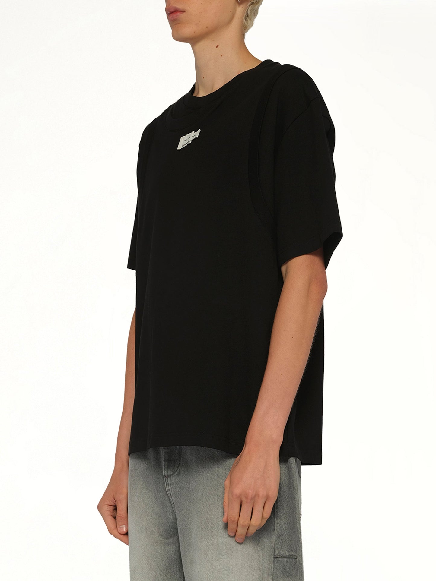 FENG CHEN WANG Deconstructed T-Shirt (Black)