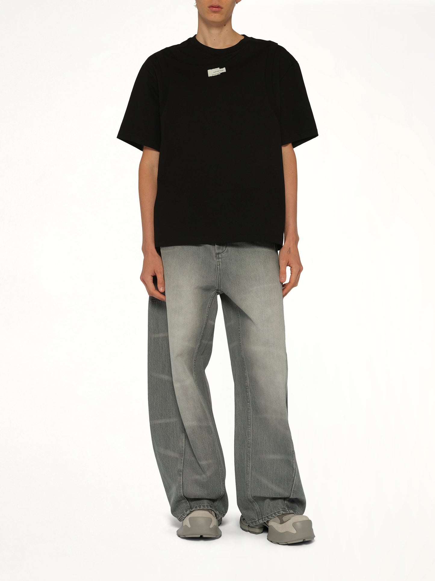 FENG CHEN WANG Deconstructed T-Shirt (Black)