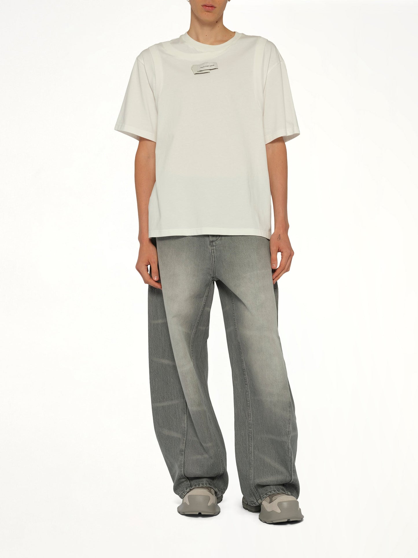 FENG CHEN WANG Deconstructed T-Shirt (White)