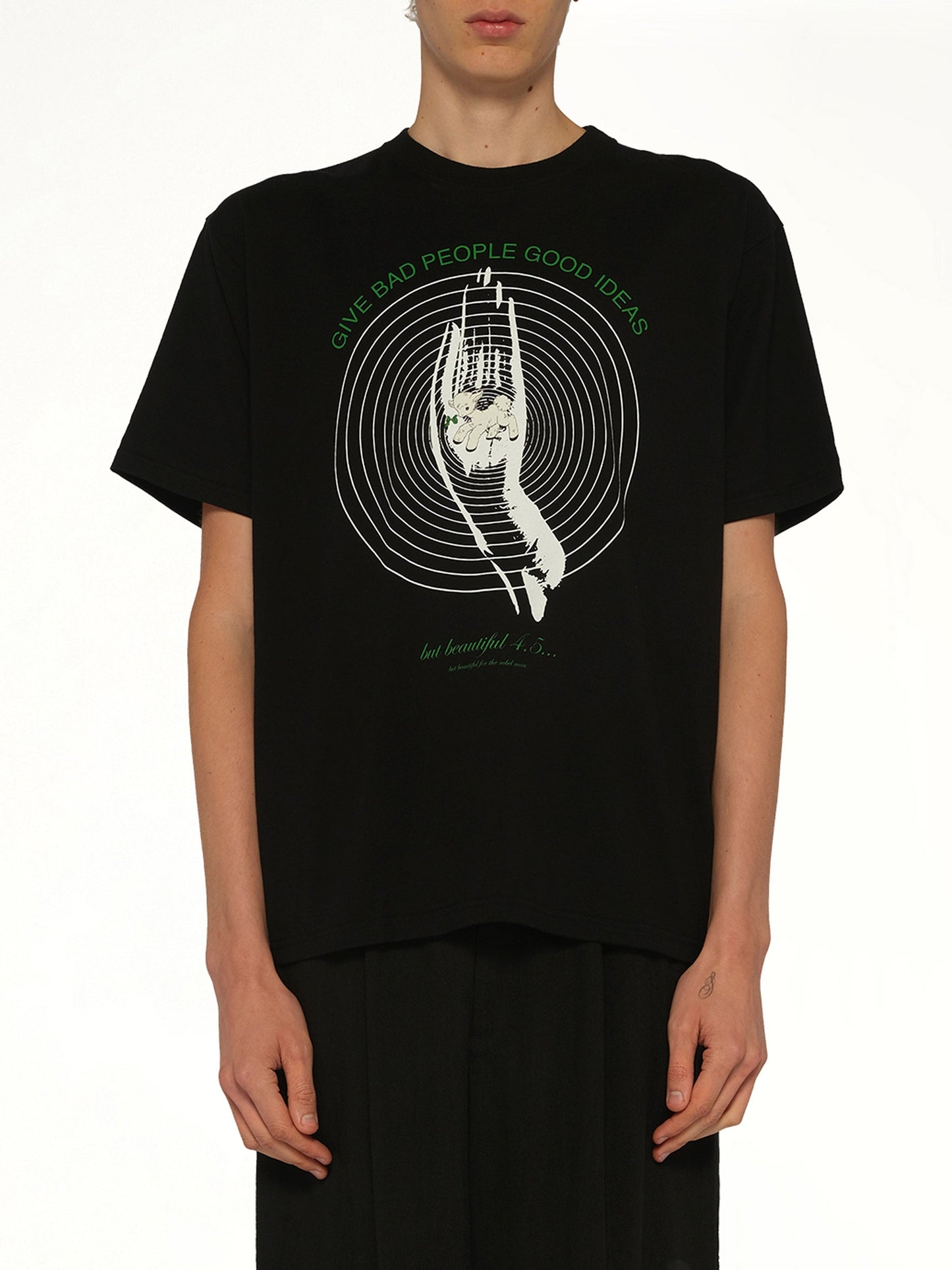 Image of T-Shirts. Product name - Hypnosis T-Shirt in Black colour by brand - UNDERCOVER