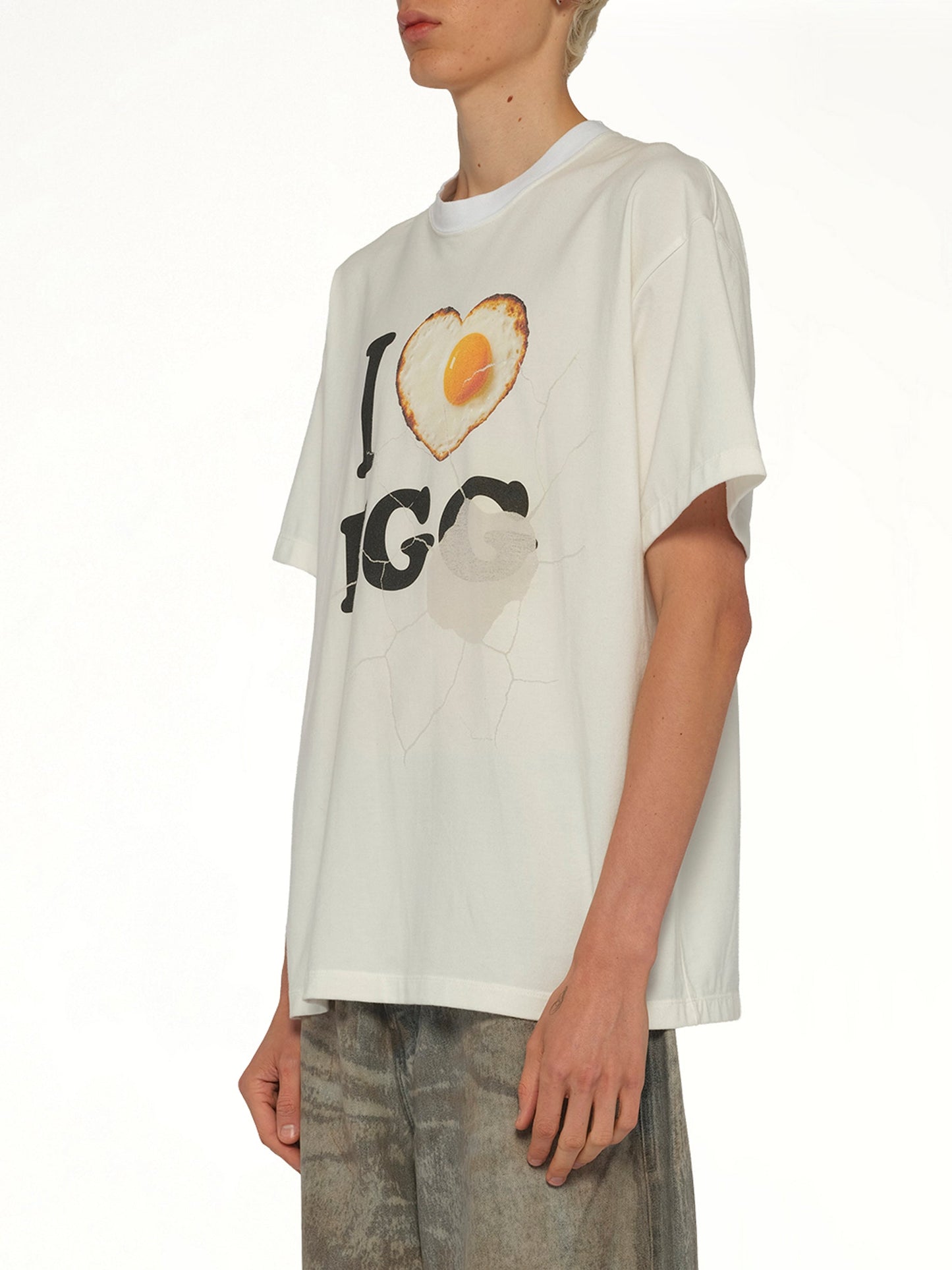 DOUBLET I Love Egg T-Shirt (White)