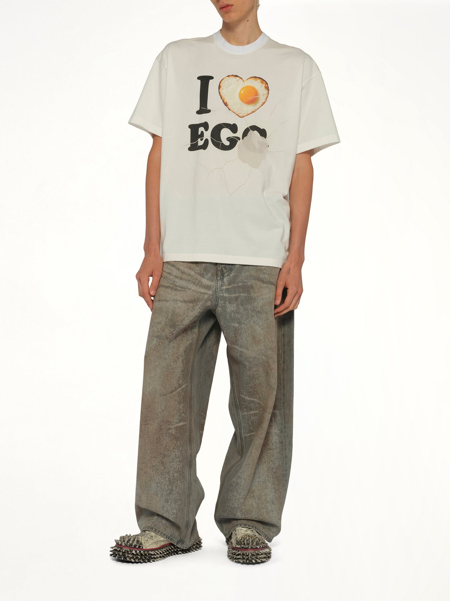 DOUBLET I Love Egg T-Shirt (White)