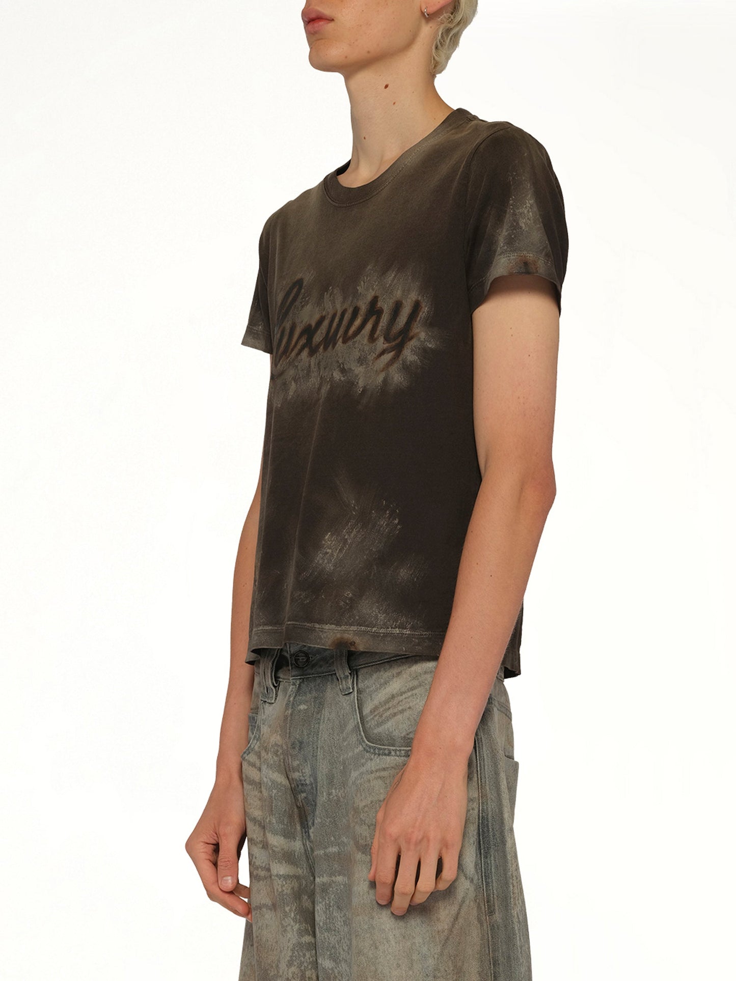 DOUBLET Luxuary Mud Paint T-Shirt (Brown)