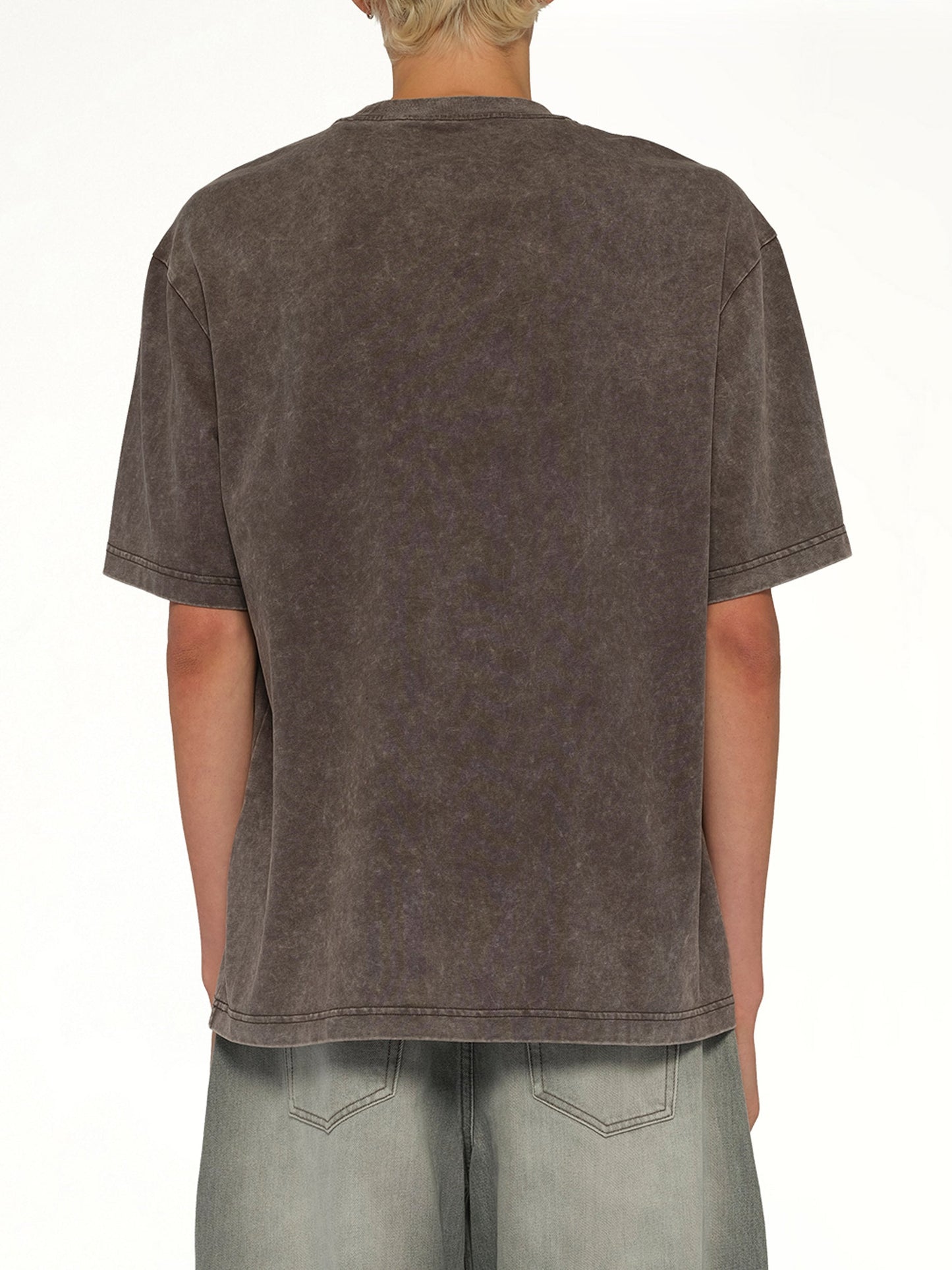 FENG CHEN WANG Spray Painted Plant T-Shirt (Grey)