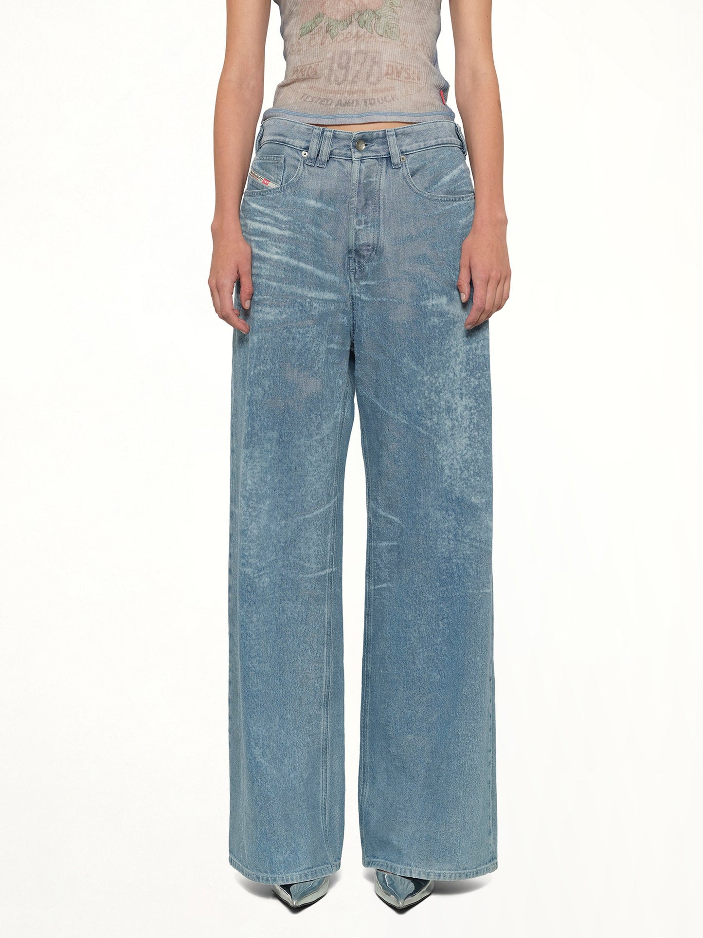 Image of Jeans. Product name - 1996 D-SIRE-FSI Jeans in Blue colour by brand - DIESEL