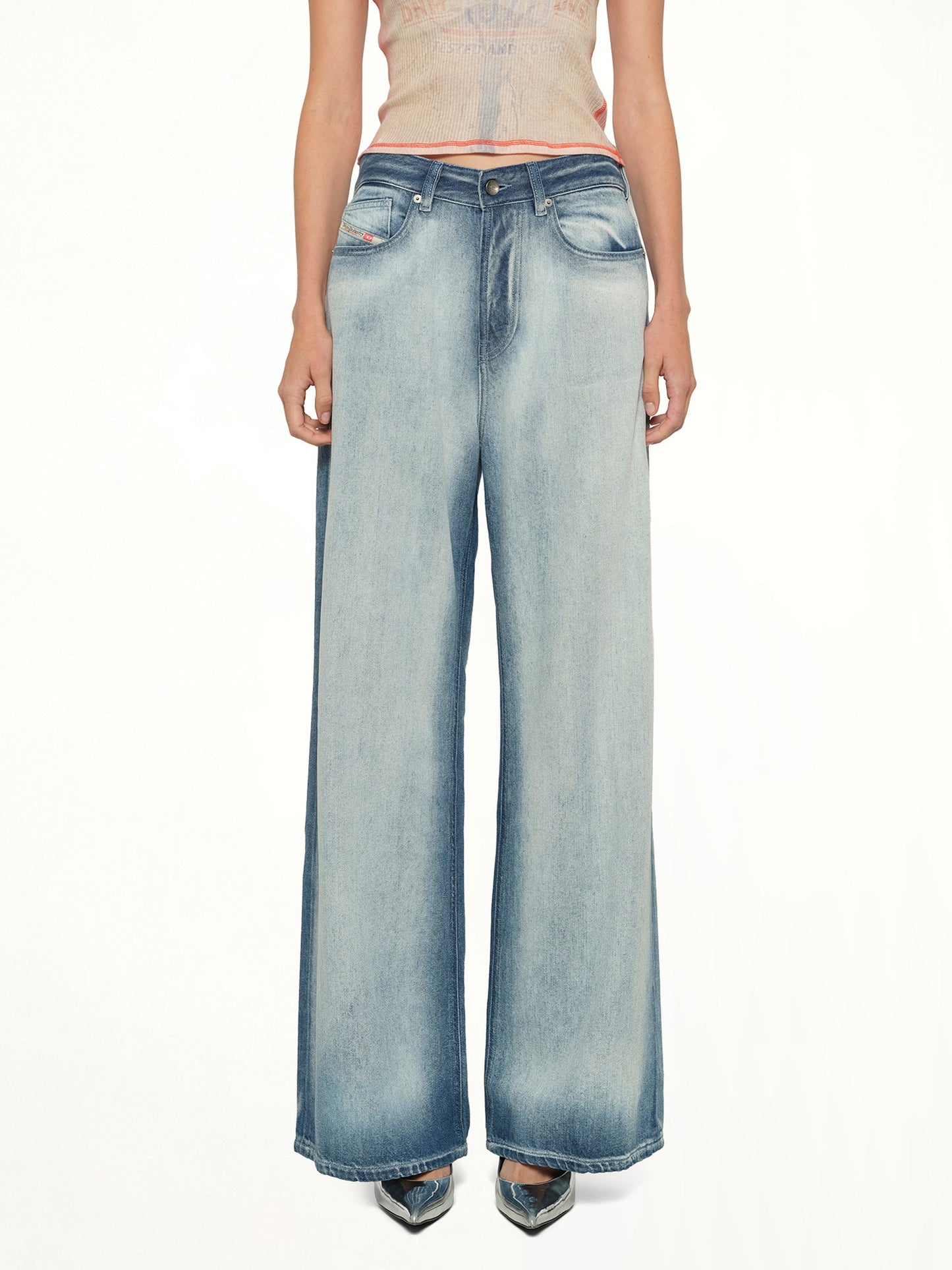 Image of Jeans. Product name - 1996 D-SIRE-FSI1 Jeans in Blue colour by brand - DIESEL