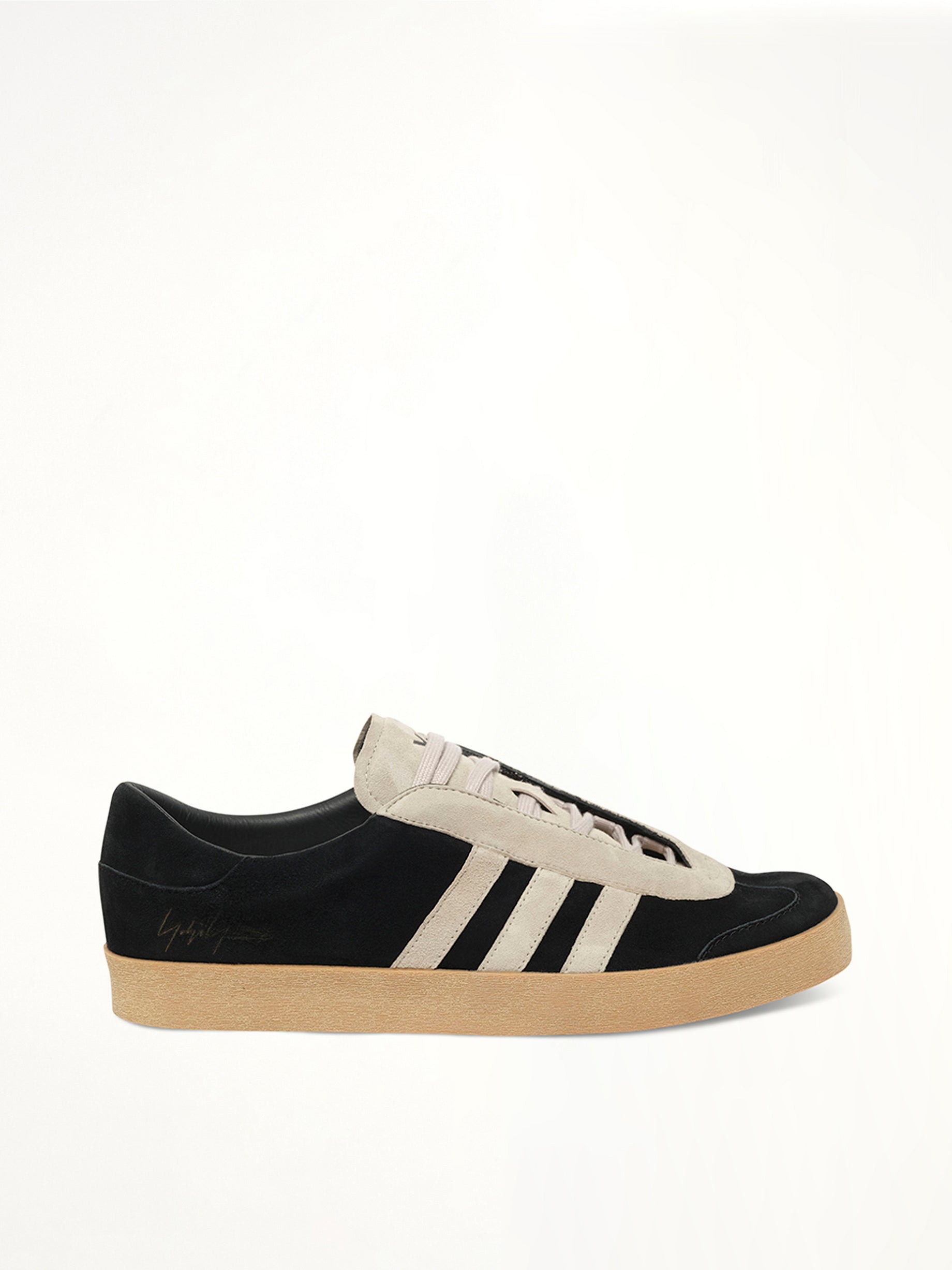 Image of Sneakers. Product name - Y-3 Gazelle in Black colour by brand - Y-3
