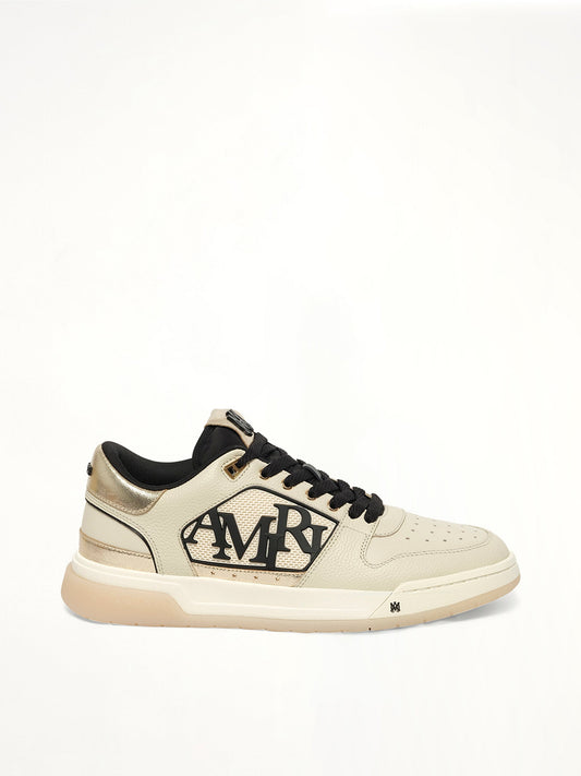 Image of Sneakers. Product name - Classic Low in Beige colour by brand - AMIRI