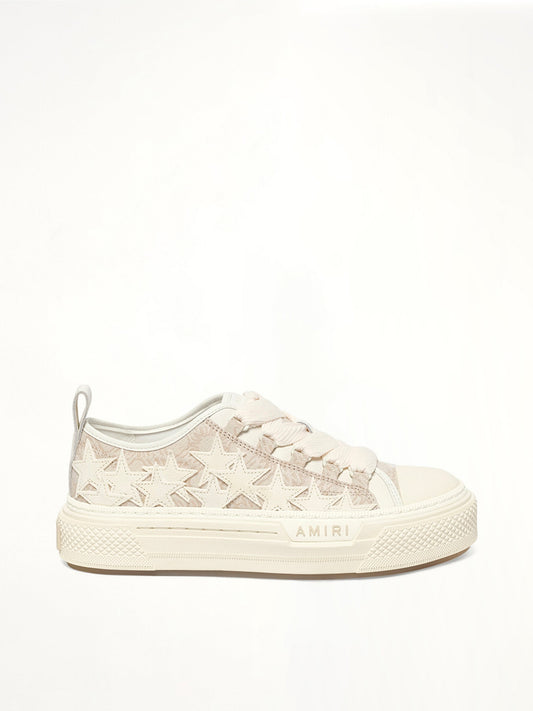 Image of Sneakers. Product name - MA Quad Stars Court Low in White colour by brand - AMIRI
