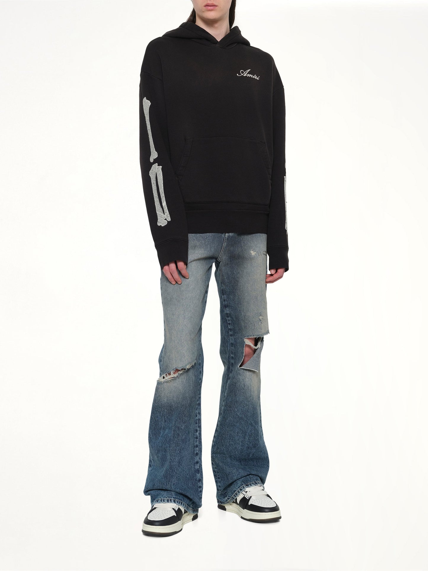 AMIRI Bones Oversized Hoodie (Black)