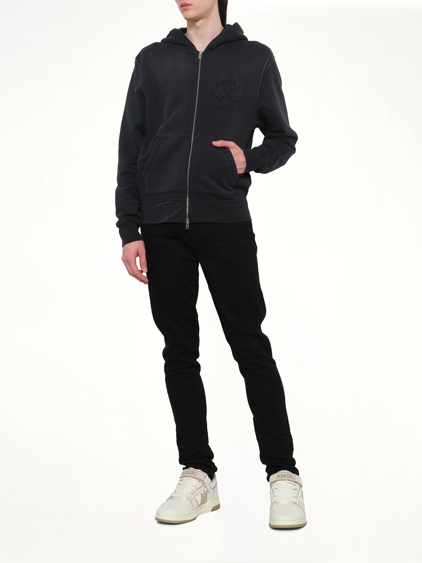 AMIRI MA Quad Zip Hoodie (Black)