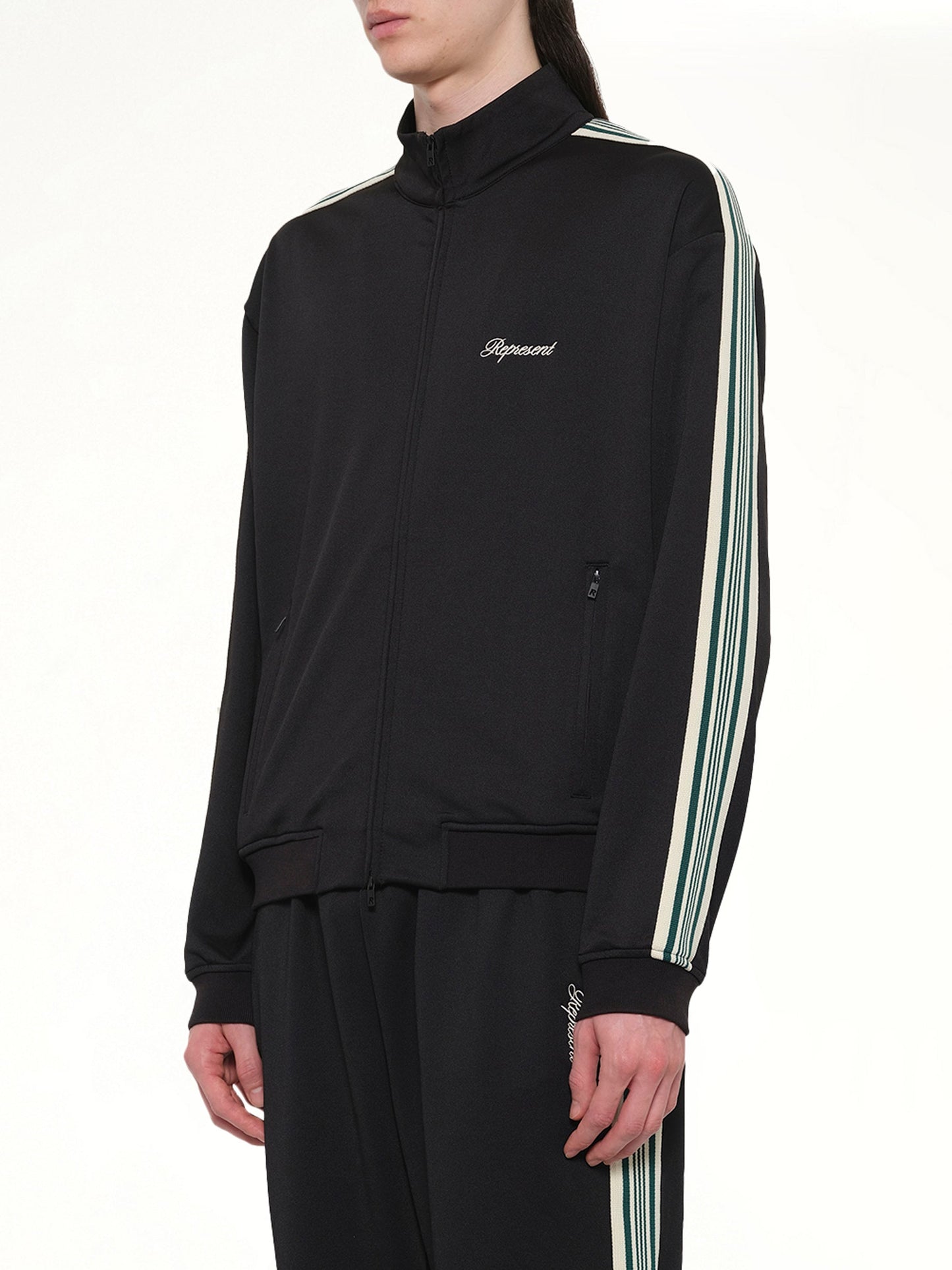 REPRESENT Taped Track Jacket (Black)