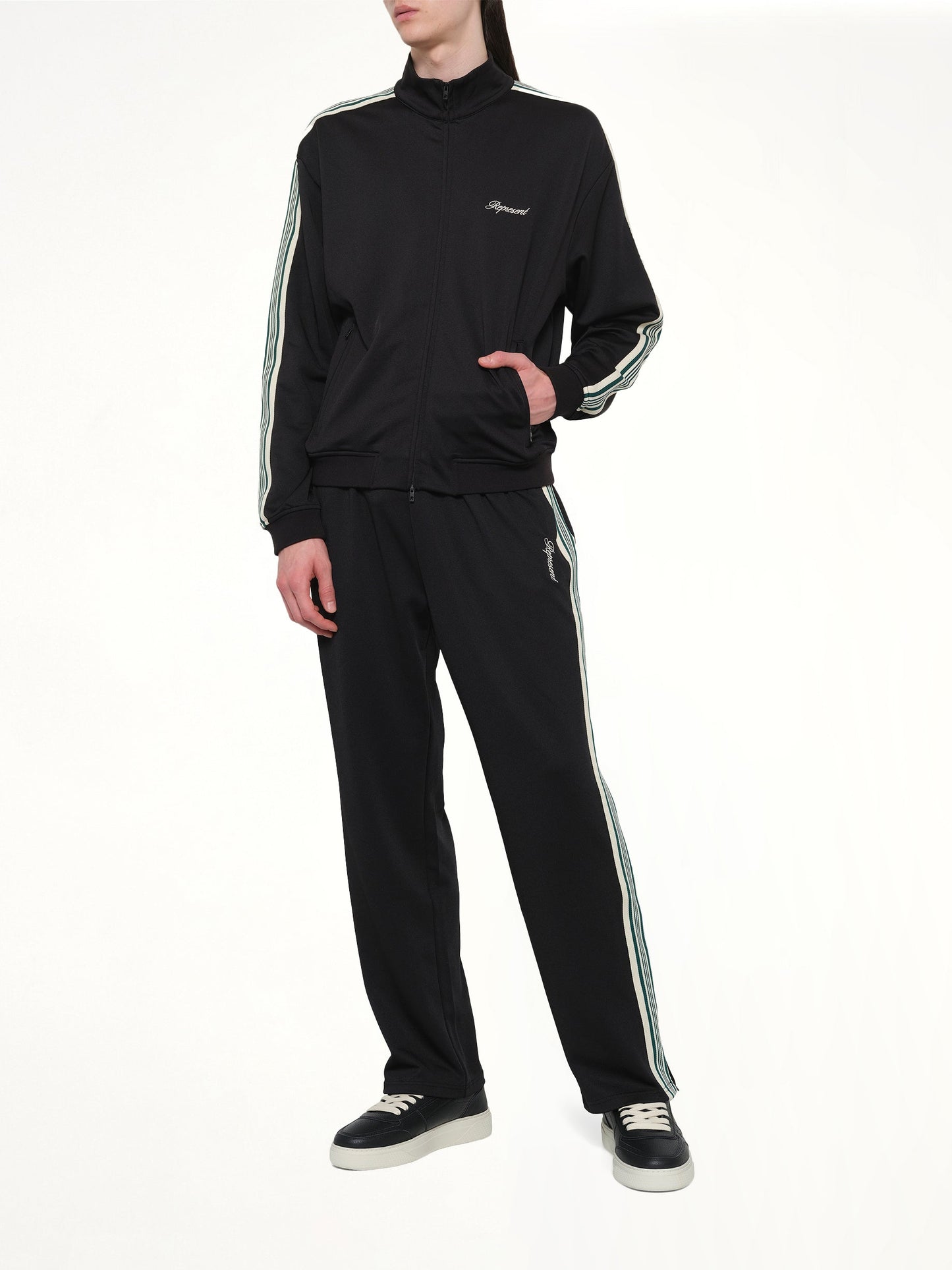 REPRESENT Taped Track Jacket (Black)